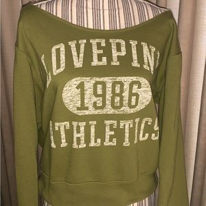 PINK Victoria’s Secret Fleece Cropped Sweatshirt